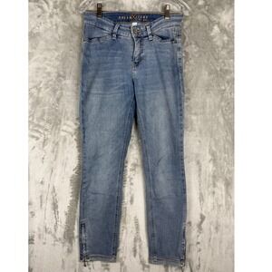 MAC Dream Jeans Womens Skinny Ankle Zip Denim Blue Medium Wash High Rise 29x27